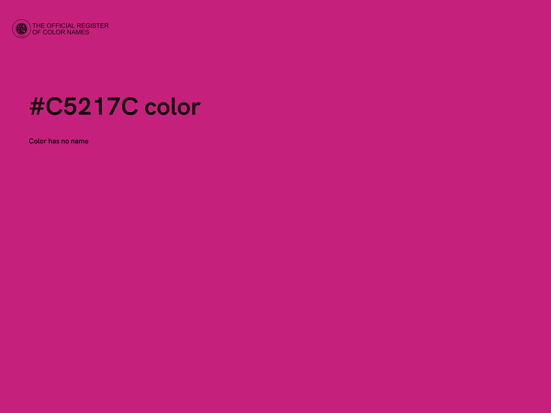 #C5217C color image