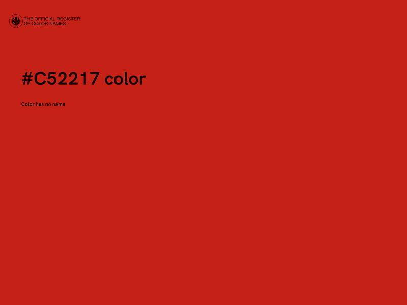 #C52217 color image