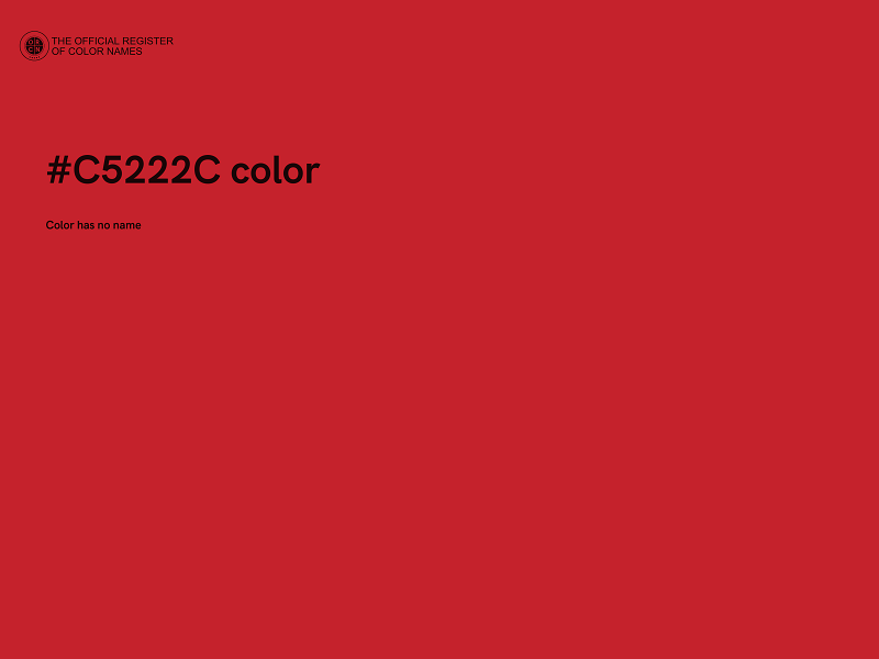 #C5222C color image