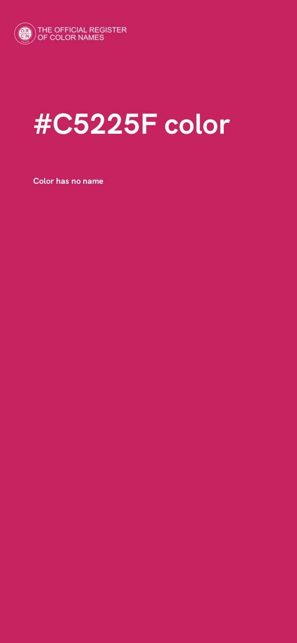 #C5225F color image