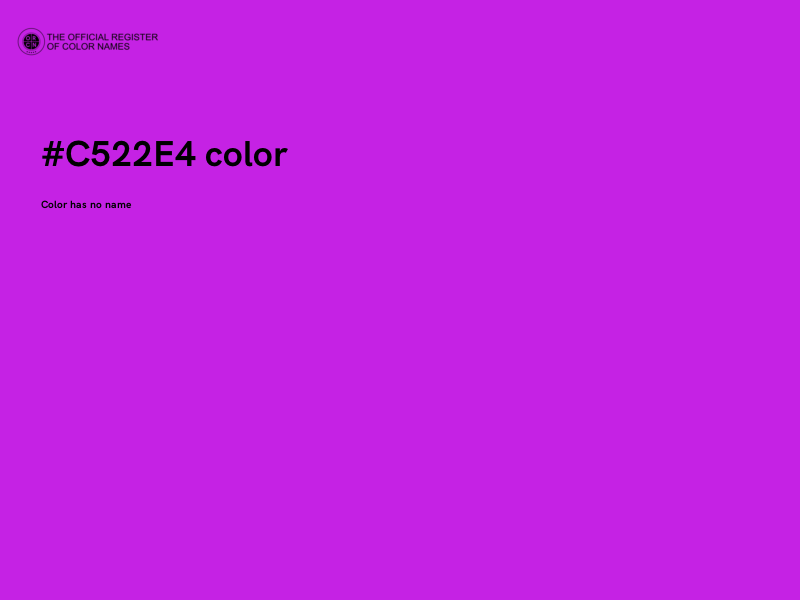 #C522E4 color image