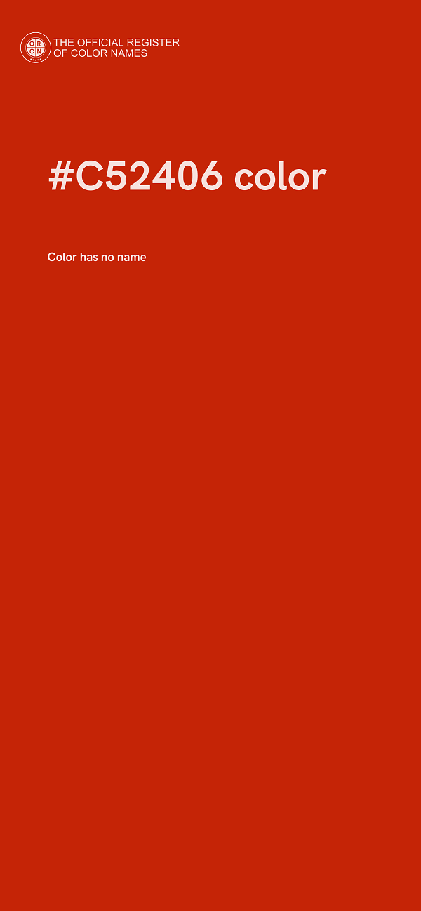 #C52406 color image