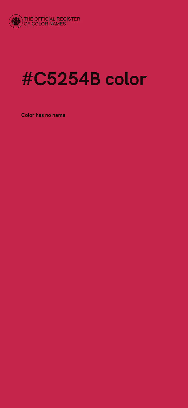 #C5254B color image