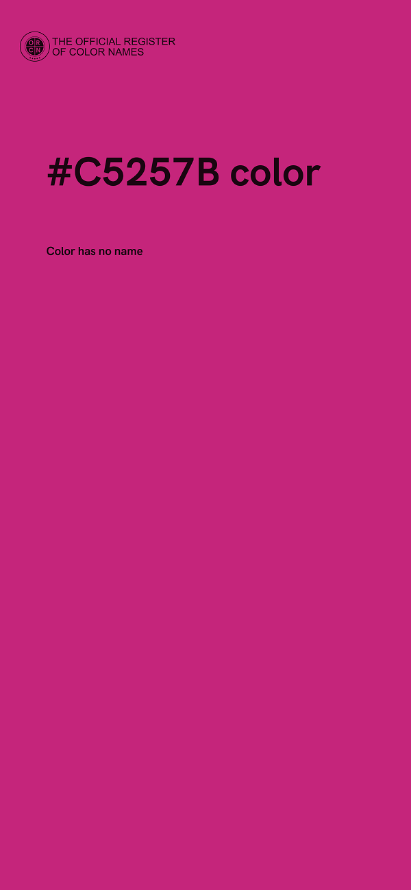 #C5257B color image