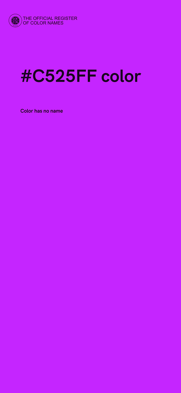 #C525FF color image