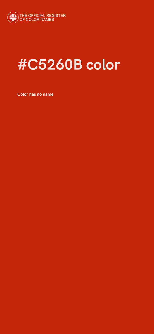 #C5260B color image