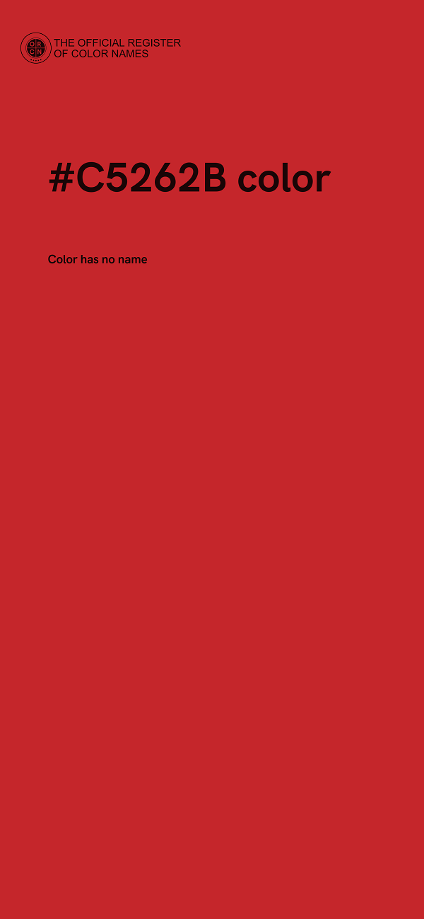 #C5262B color image