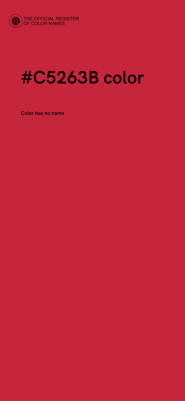#C5263B color image