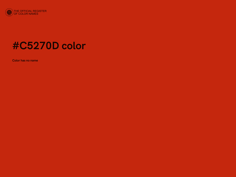 #C5270D color image