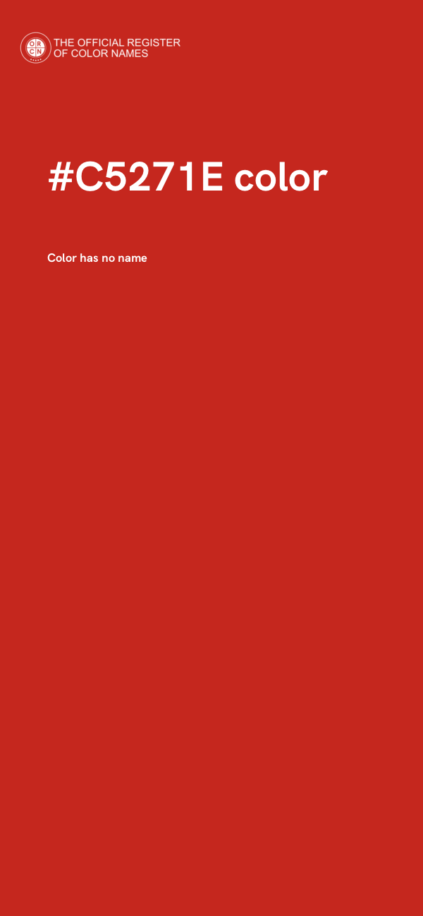 #C5271E color image