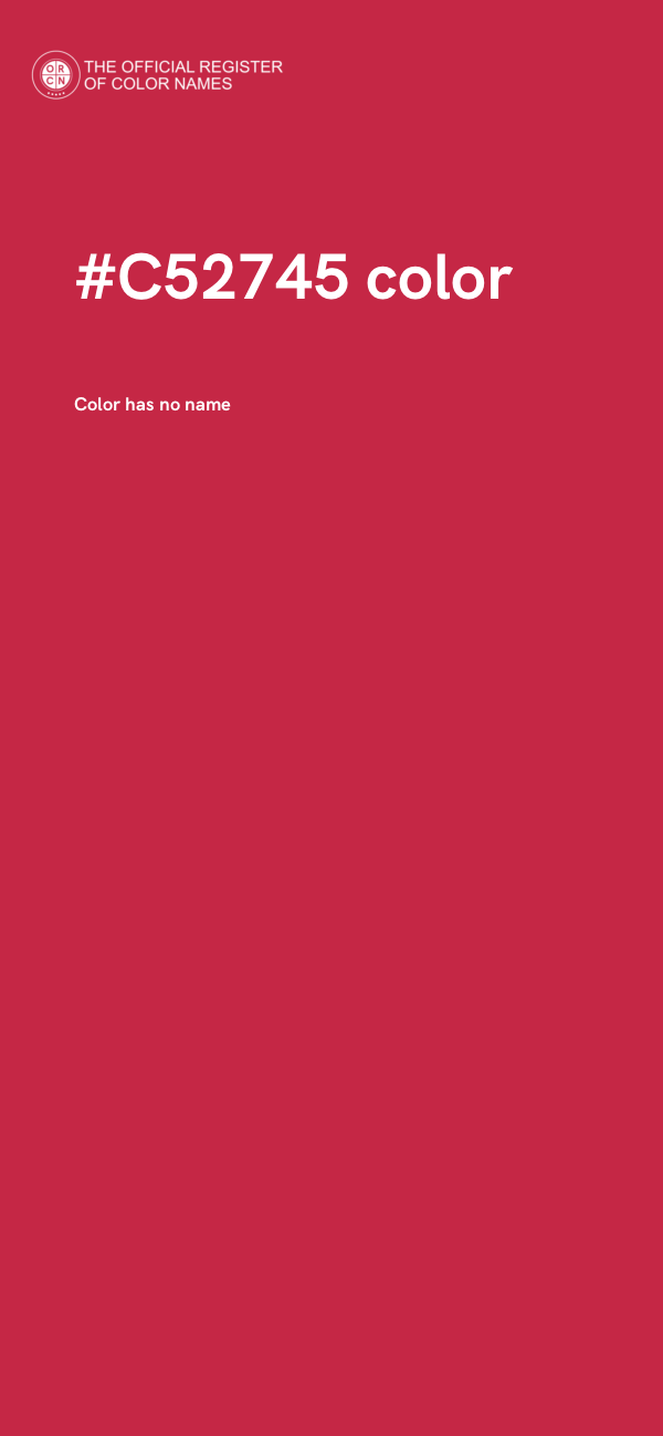 #C52745 color image