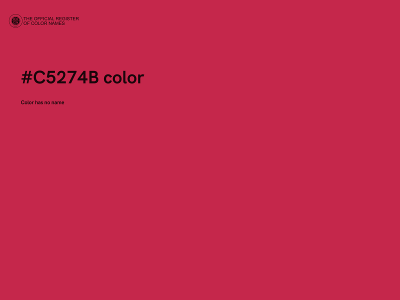 #C5274B color image