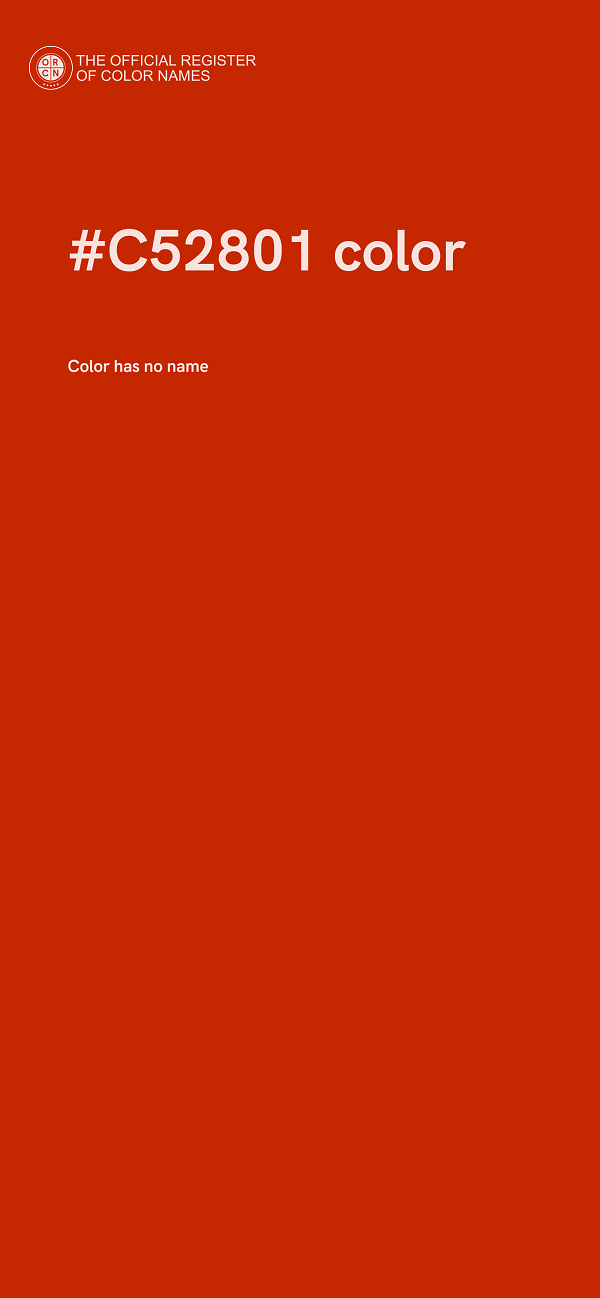 #C52801 color image
