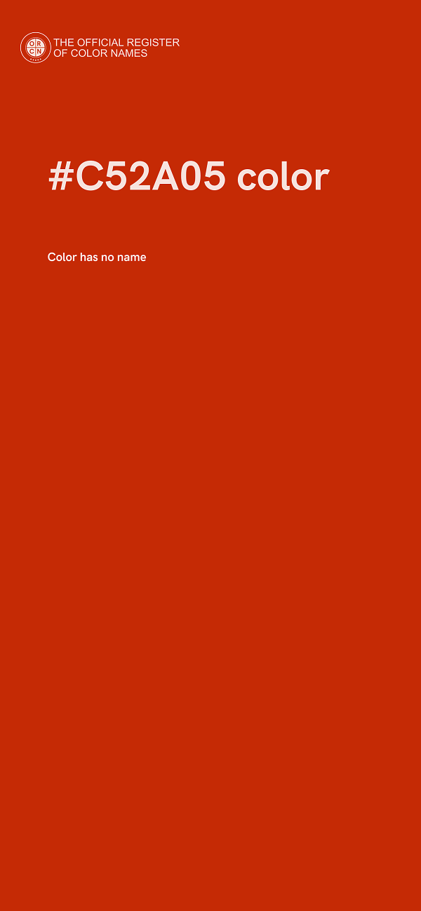 #C52A05 color image