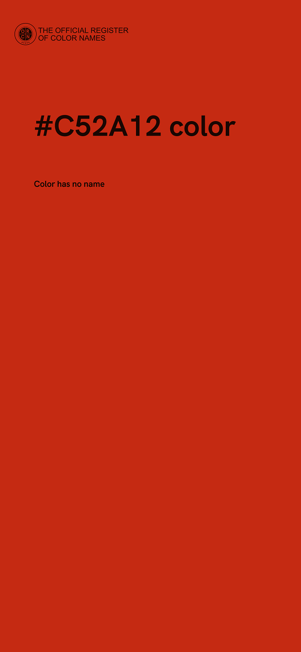 #C52A12 color image