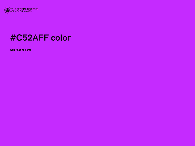 #C52AFF color image