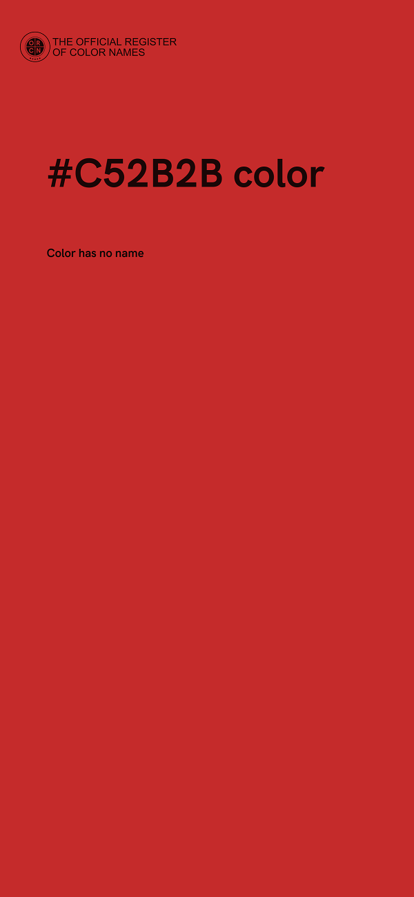 #C52B2B color image