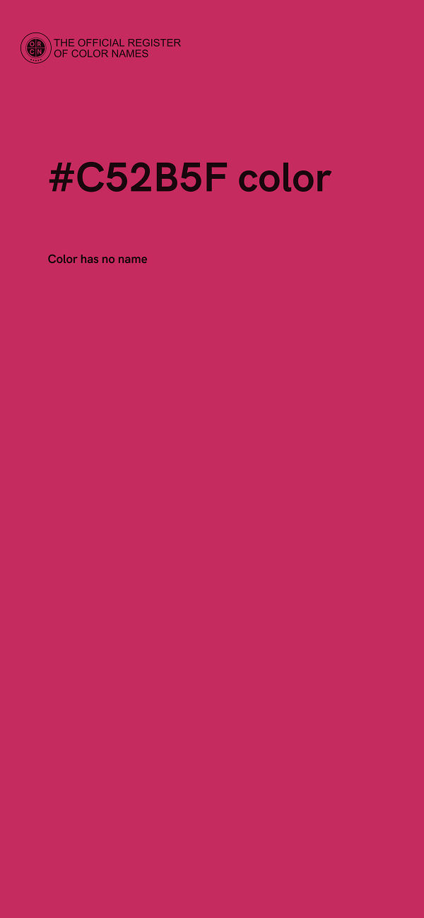 #C52B5F color image