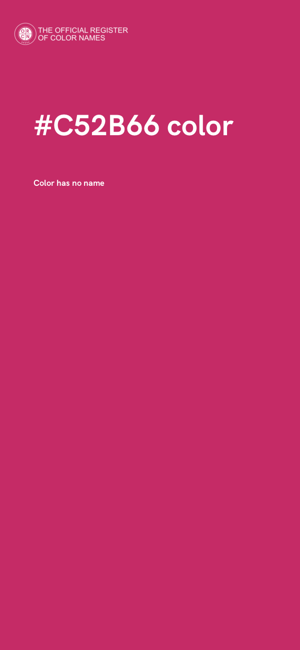 #C52B66 color image