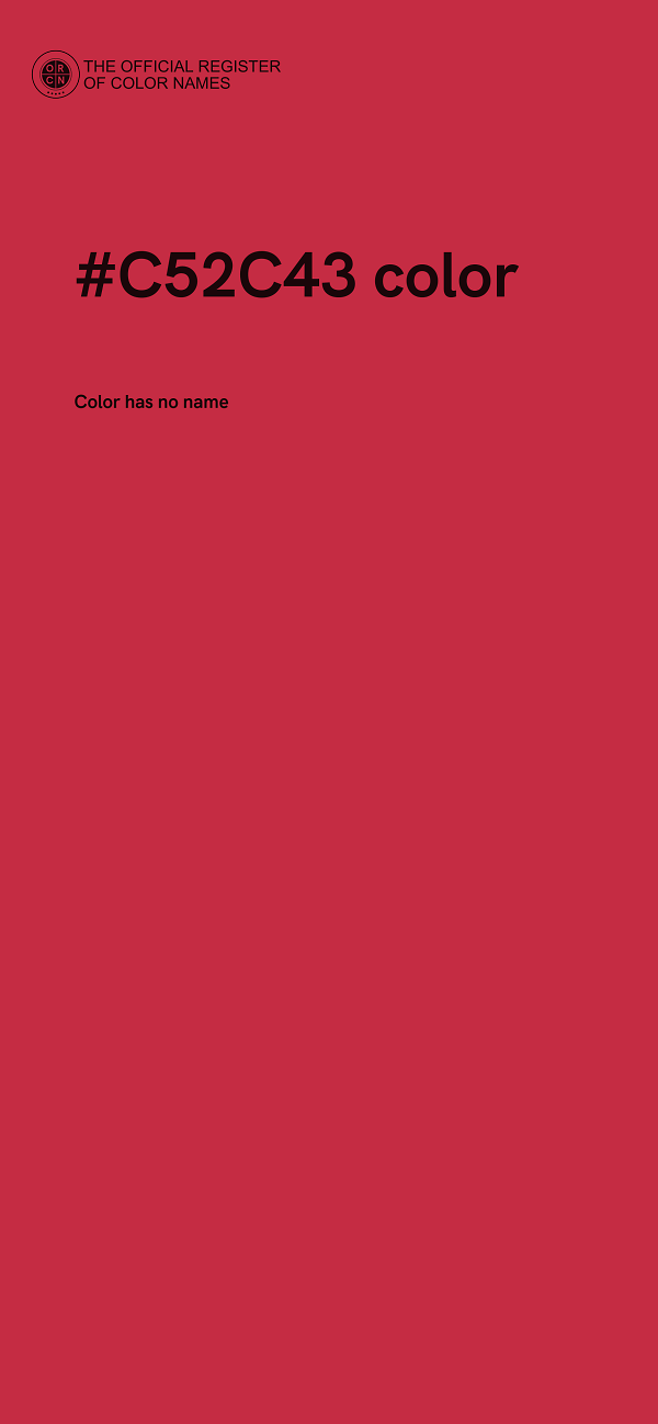 #C52C43 color image