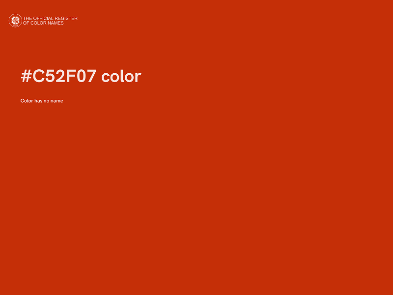 #C52F07 color image