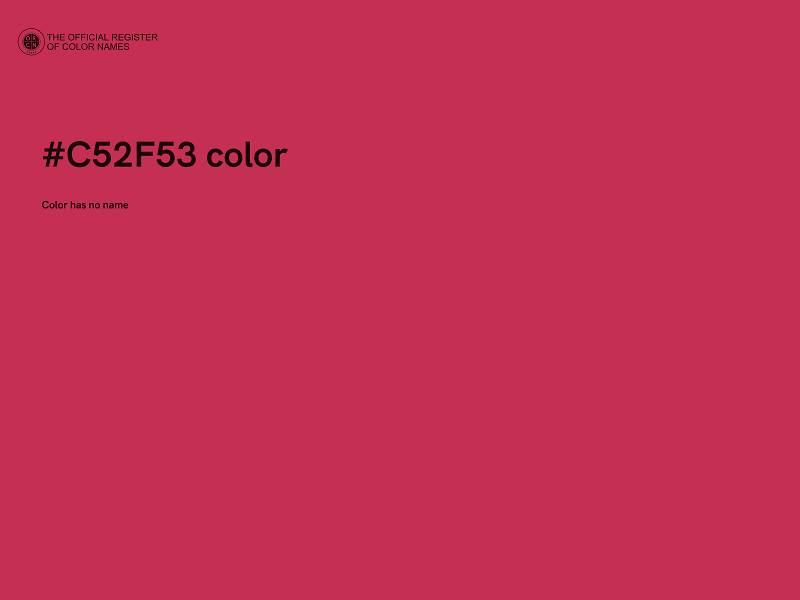 #C52F53 color image