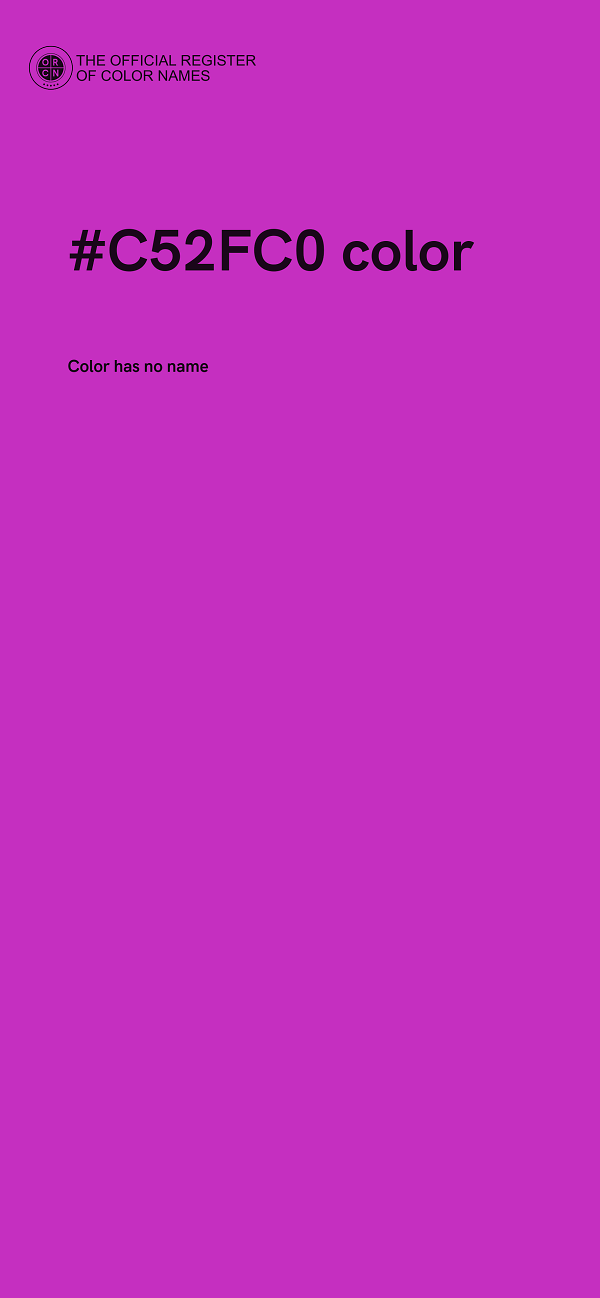 #C52FC0 color image