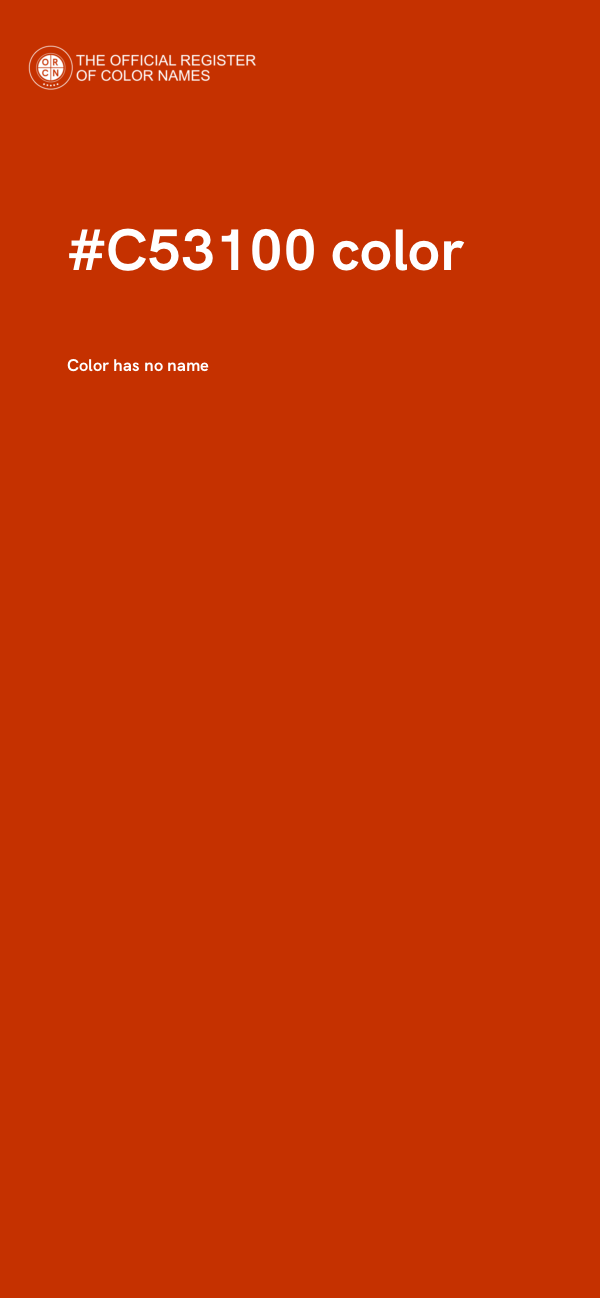 #C53100 color image