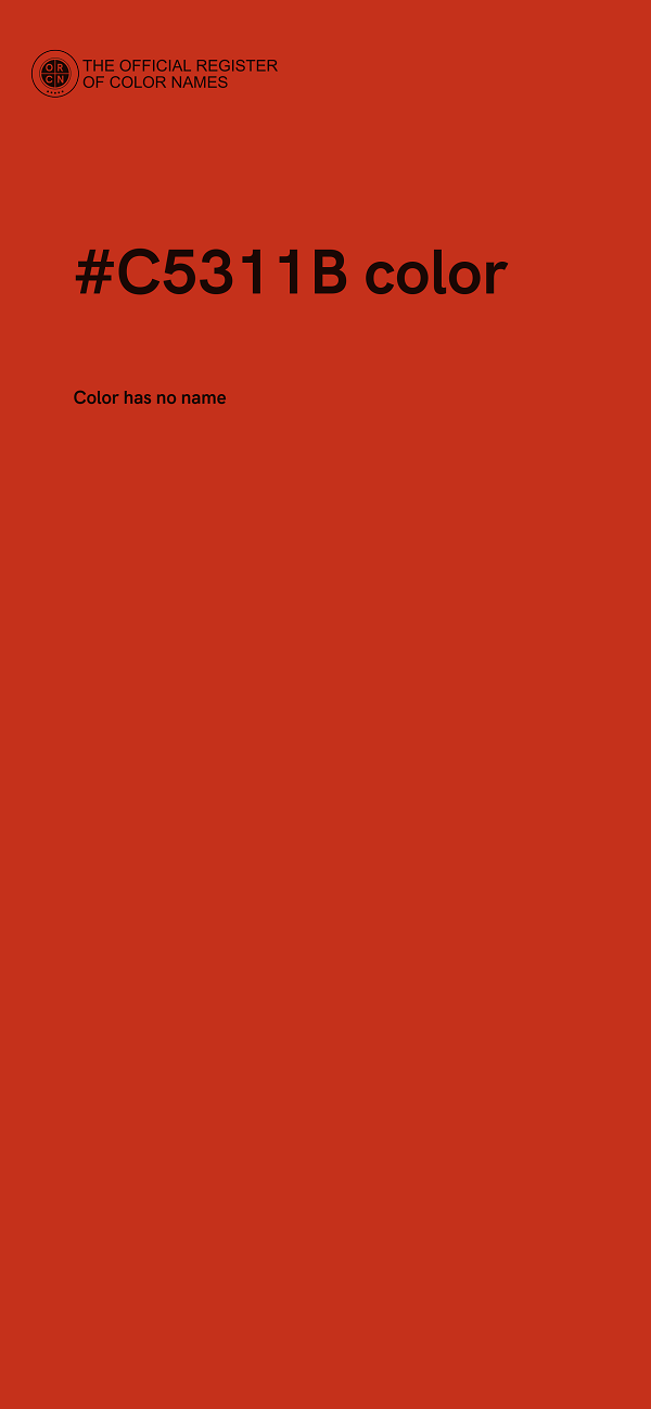 #C5311B color image