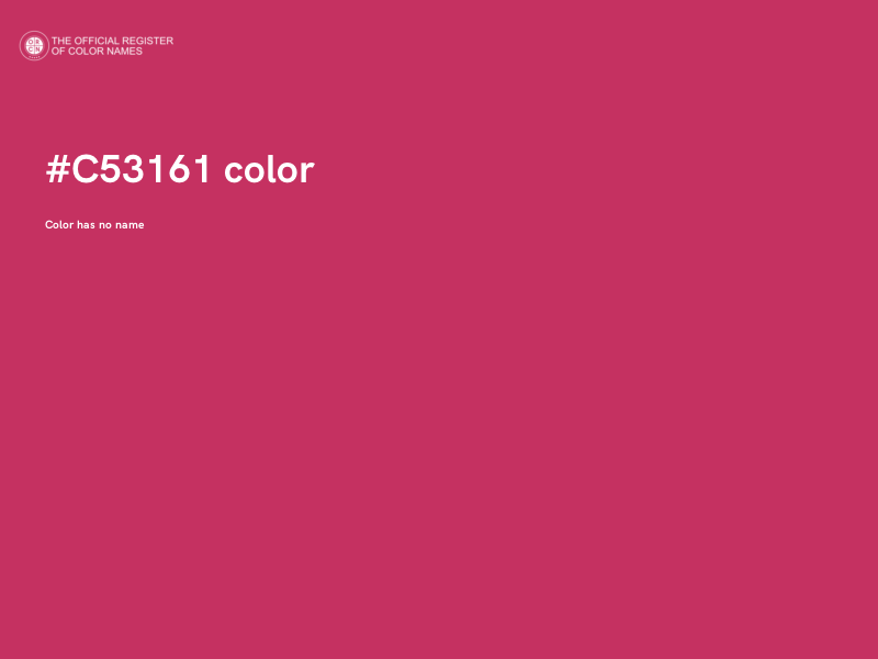 #C53161 color image