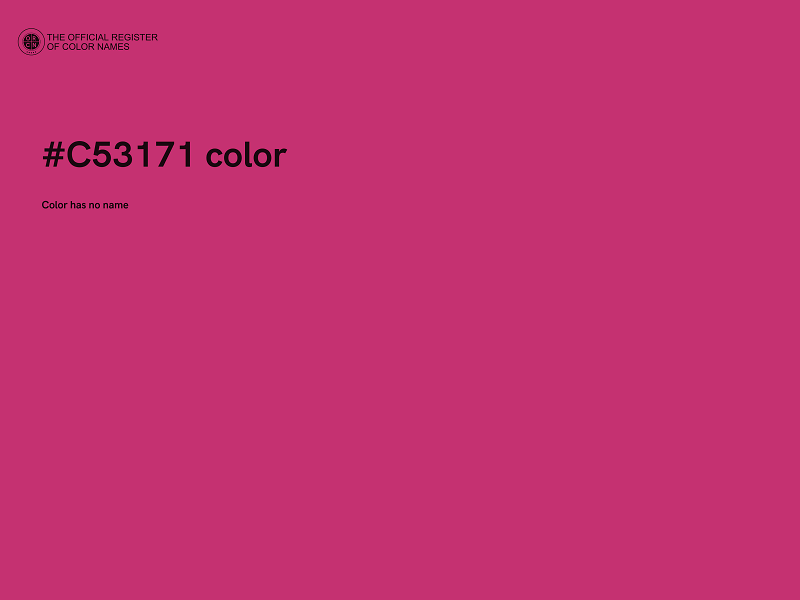 #C53171 color image