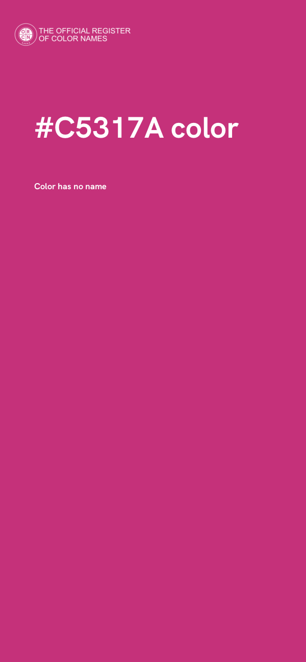 #C5317A color image