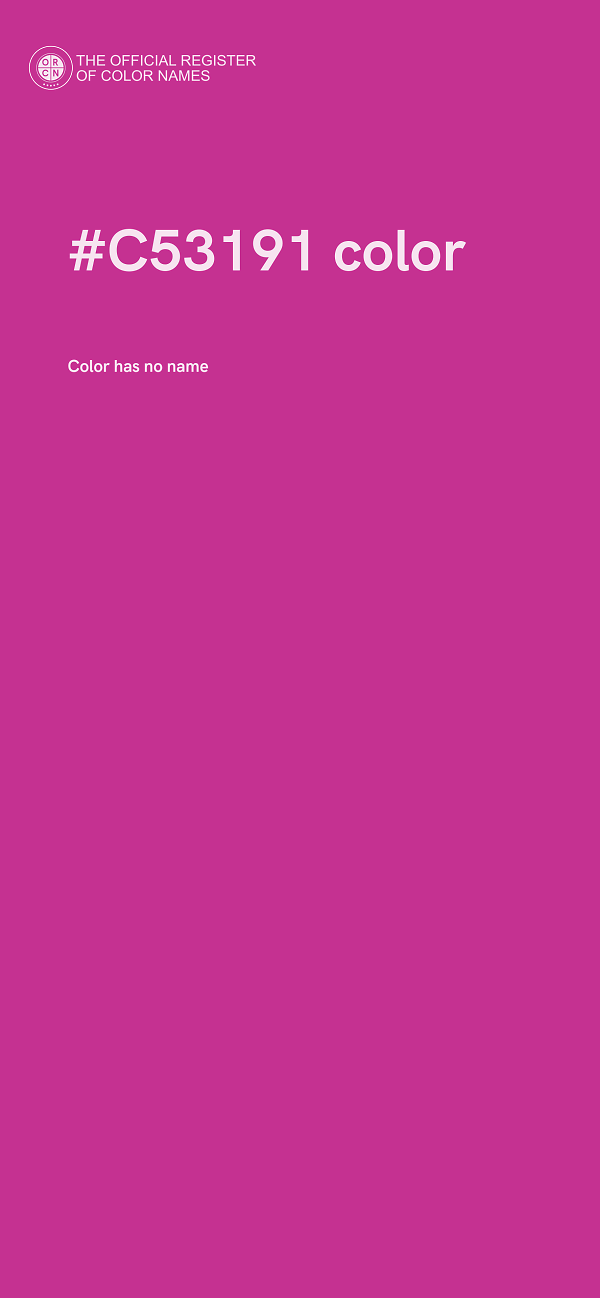 #C53191 color image