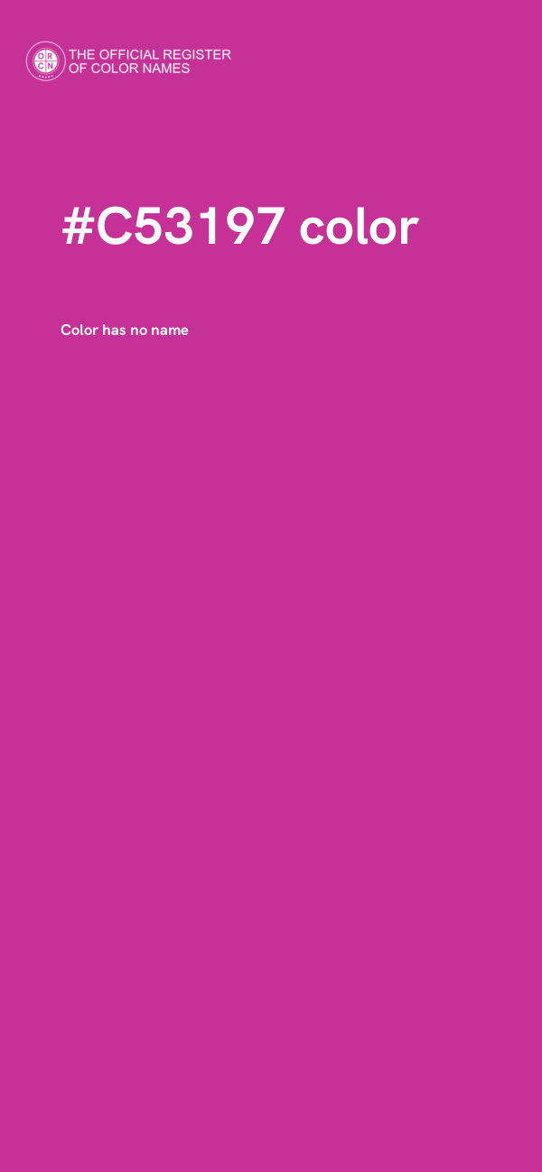 #C53197 color image