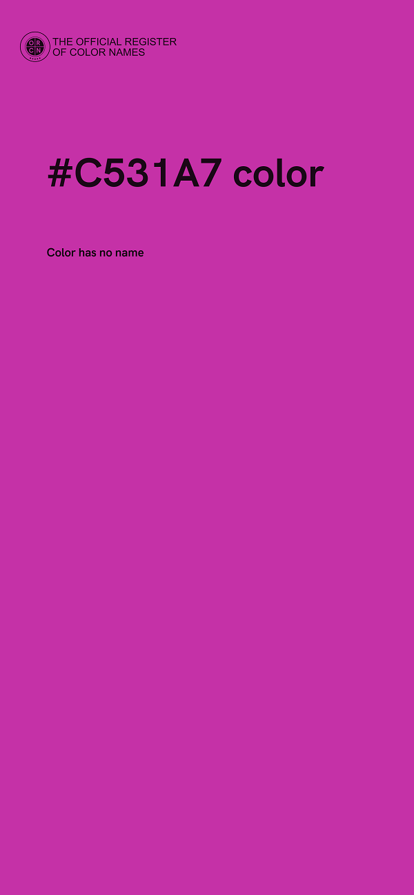 #C531A7 color image