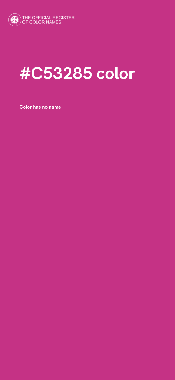 #C53285 color image