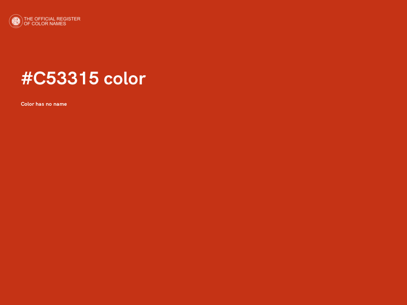#C53315 color image
