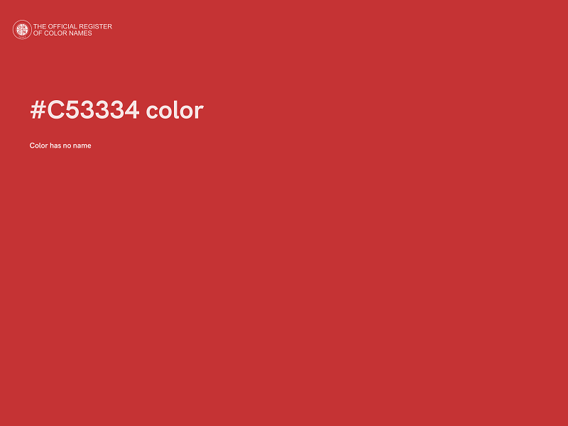 #C53334 color image