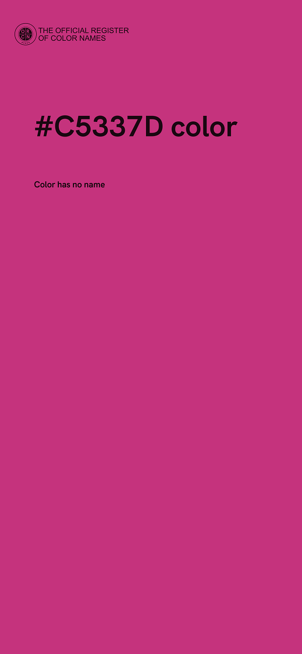 #C5337D color image