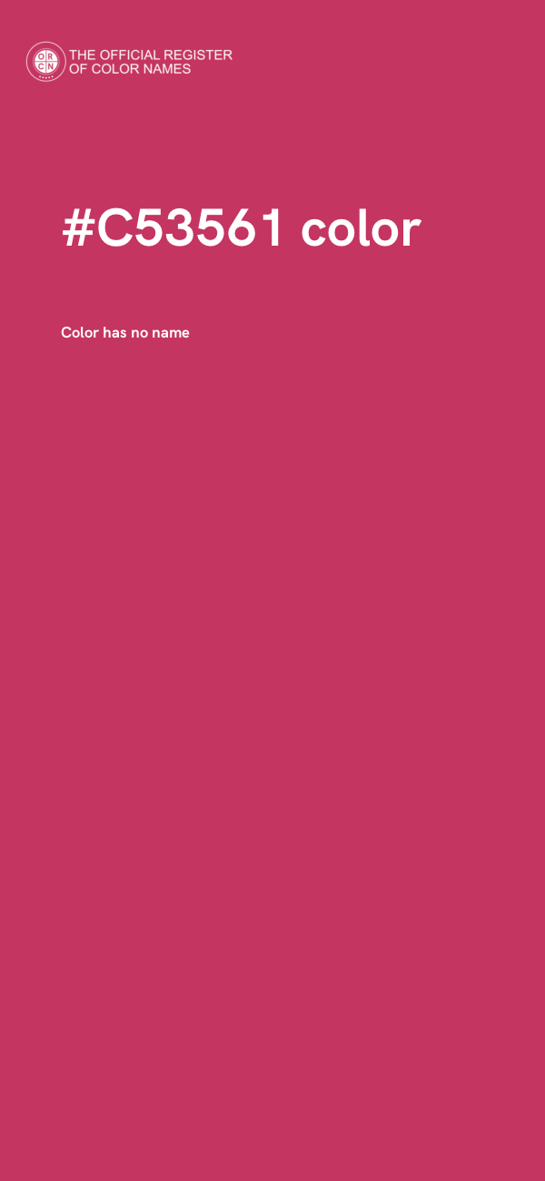 #C53561 color image