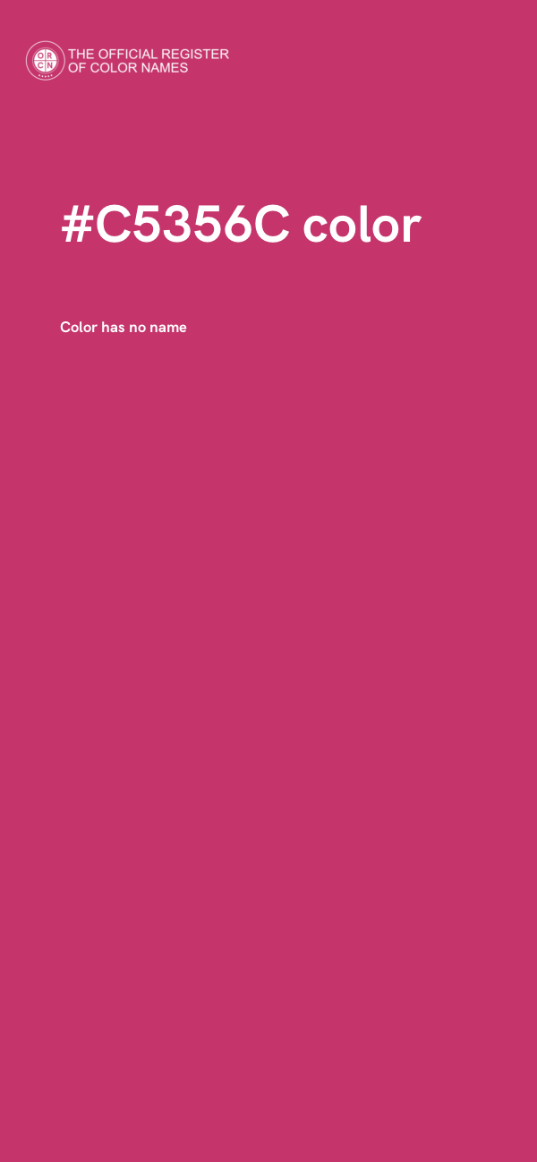 #C5356C color image
