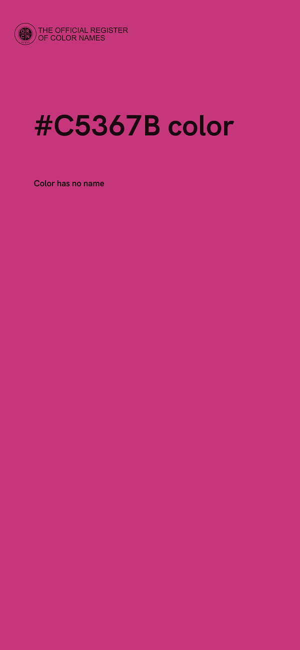 #C5367B color image
