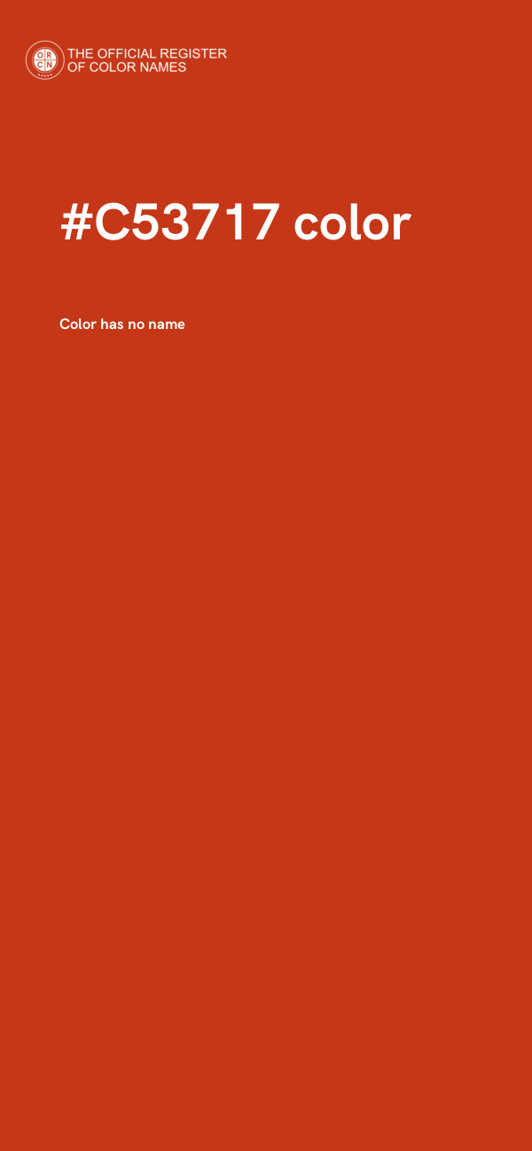 #C53717 color image