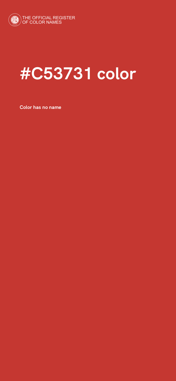 #C53731 color image