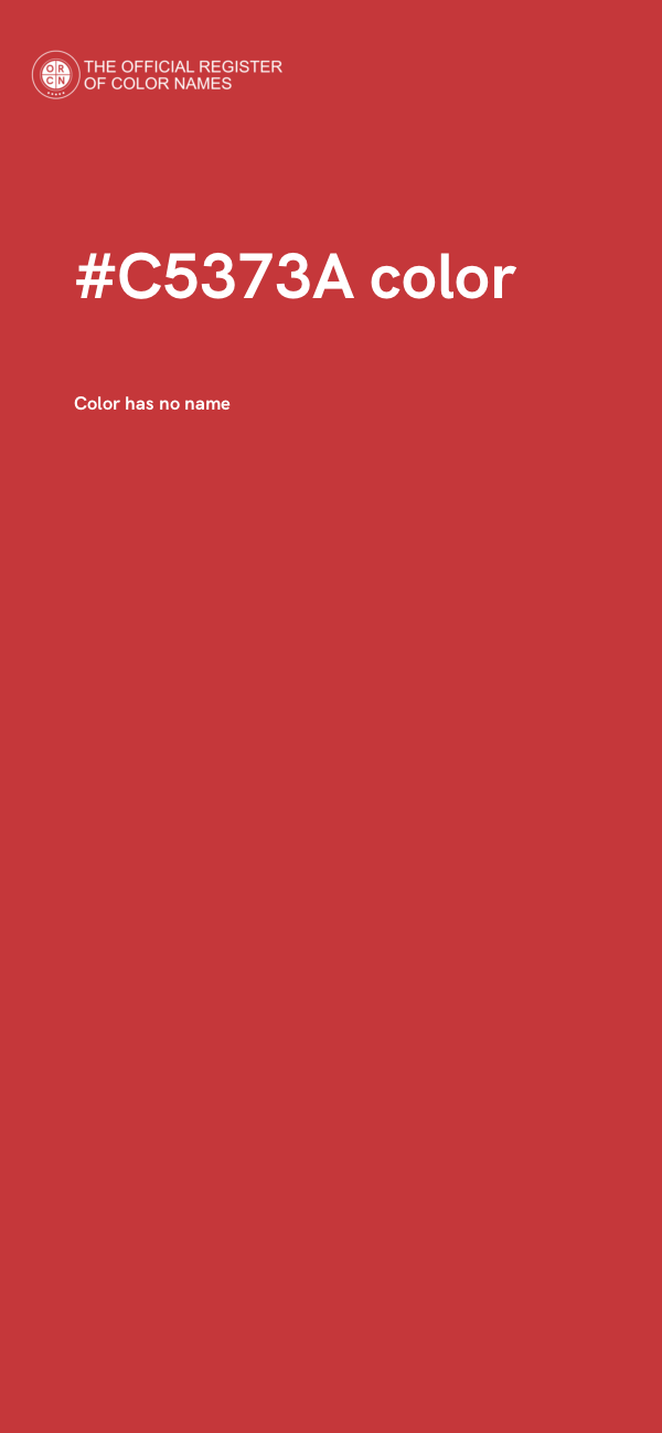#C5373A color image