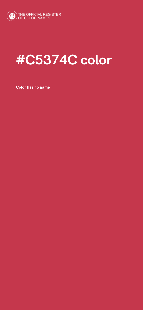 #C5374C color image