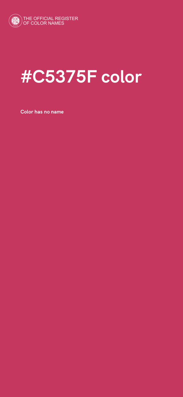 #C5375F color image