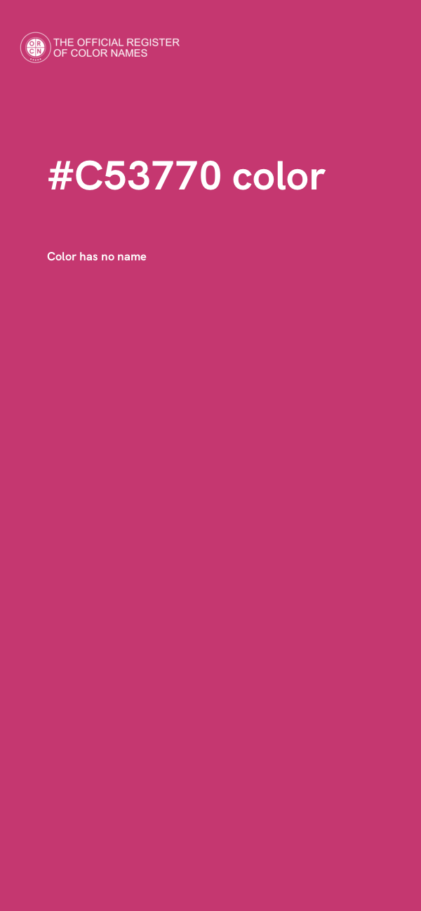 #C53770 color image
