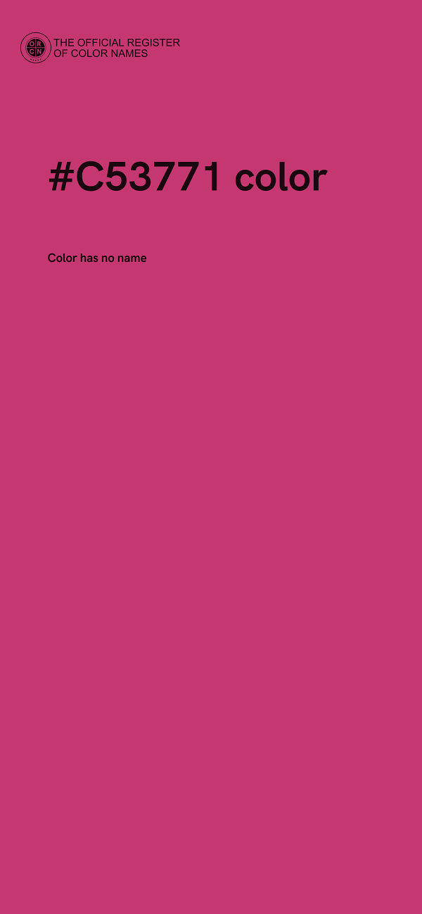 #C53771 color image