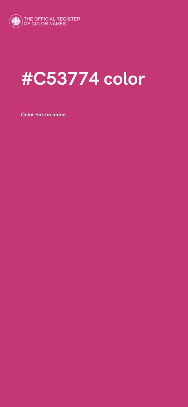 #C53774 color image
